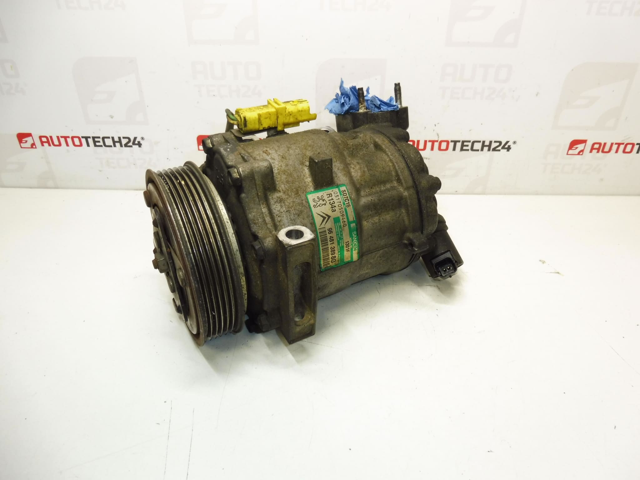 Compresseur de climatisation Sanden SD7C16 1301F 9648138980 6453RE