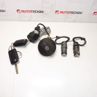 Kit de serrures pour Citroën C8 Peugeot 807 + 2 clés 4162KQ 4162KF