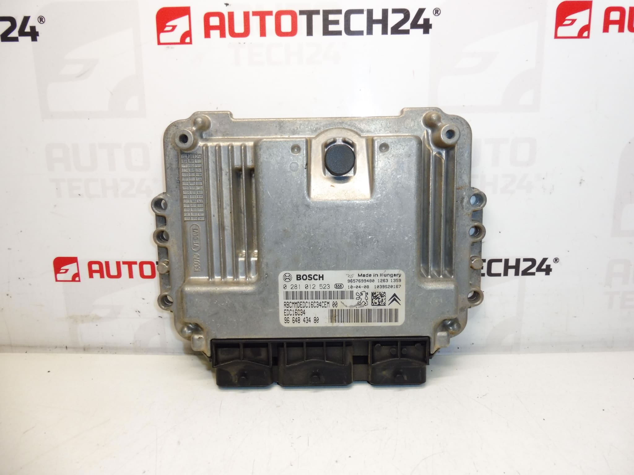 Calculateur Bosch EDC16C34 d'occasion pour Citroën et Peugeot 0281012523 9664843480
