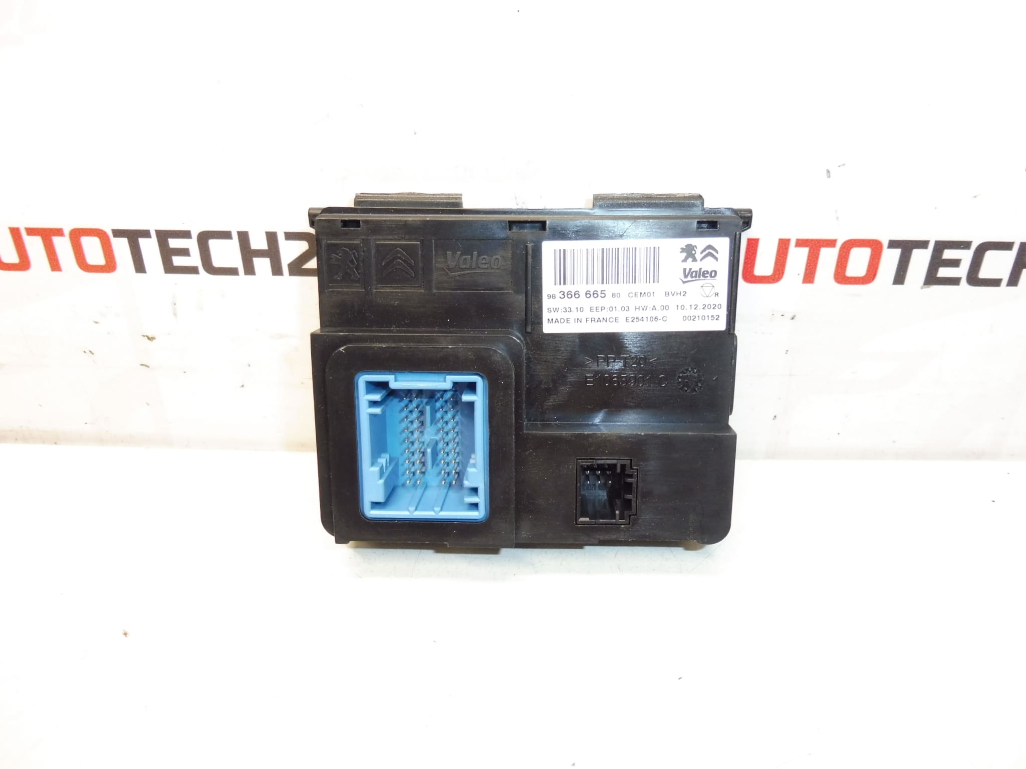 Calculateur de climatisation Citroën Peugeot 9836666580 1613153580